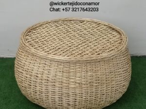 Mesa Nido en Mimbre Natural