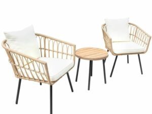 Set de terraza en Mimbre Natural o Ratan Sintético