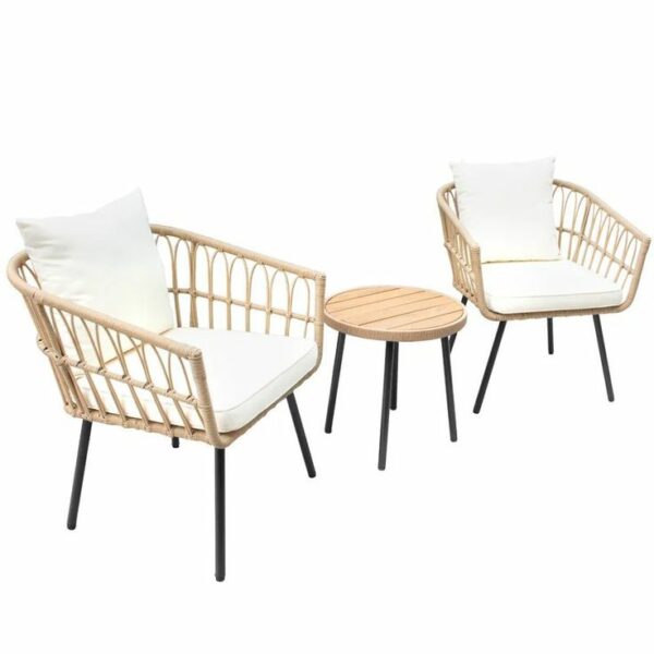 Set de terraza en Mimbre Natural o Ratan Sintético