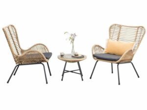 Set de terraza Metalico y Pvc