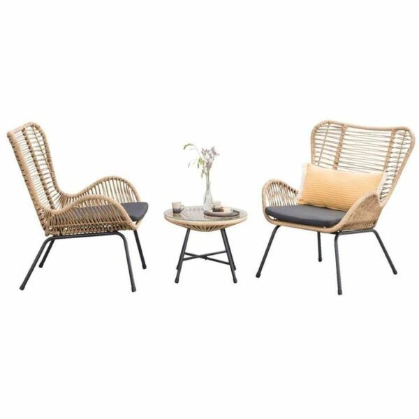 Set de terraza Metalico y Pvc