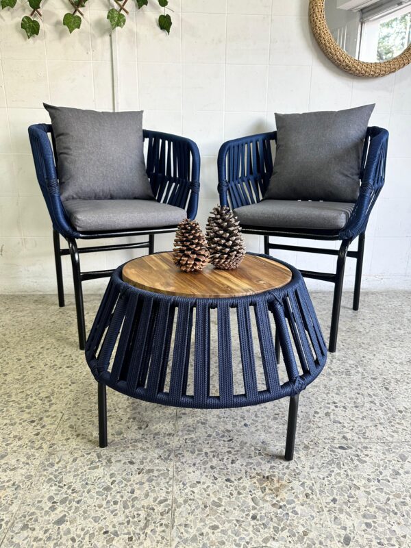 Set de Terraza Azul Marino