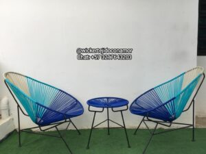 Set de Terraza Acapulco En Mimbre Plástico PvC
