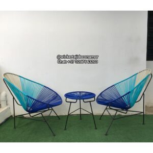Set de Terraza Acapulco En Mimbre Plástico PvC