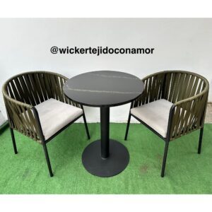 Set de Terraza en Hierro y Reata