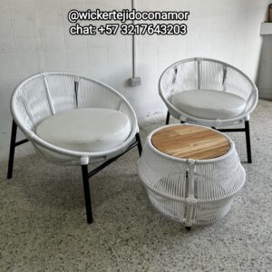 Set de Terraza en Aluminio y Cordón