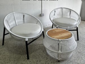 Set de Terraza en Aluminio y Cordón