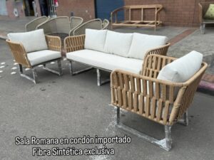 Sala de Exterior en Aluminio y Cordón Importado